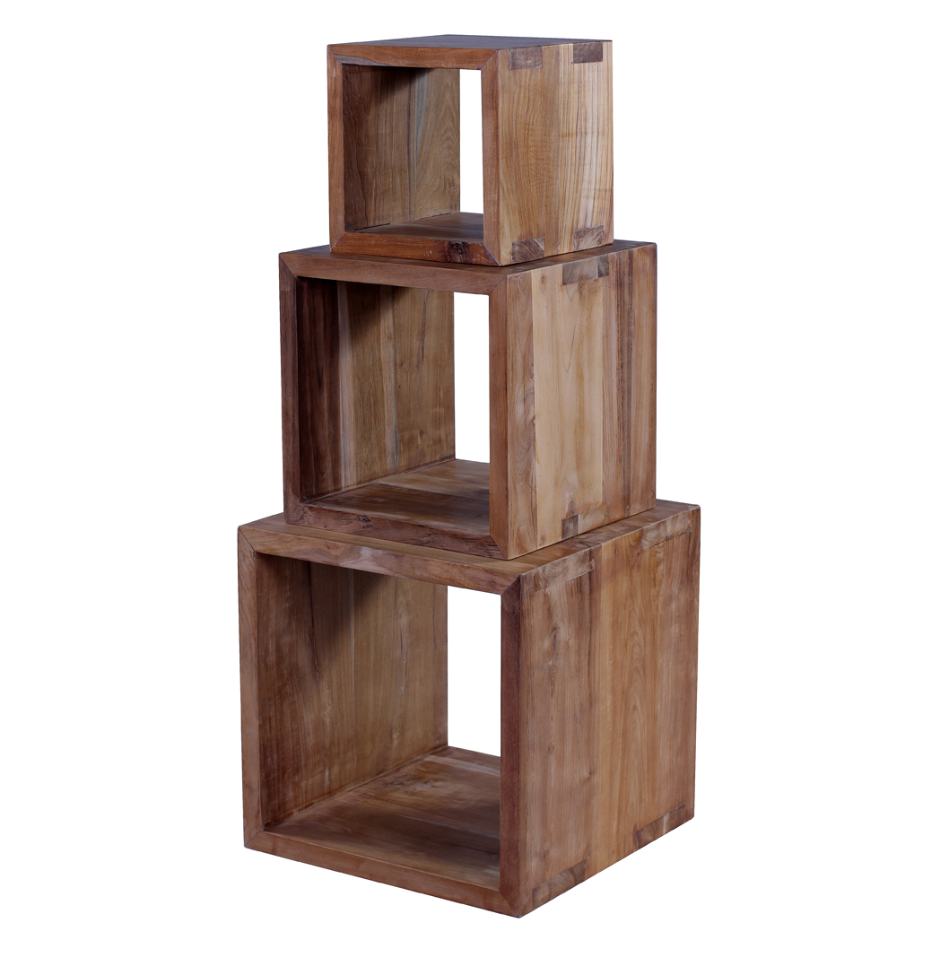 Occasional tables & nests. Ombak sell stunning reclaimed wood furniture.