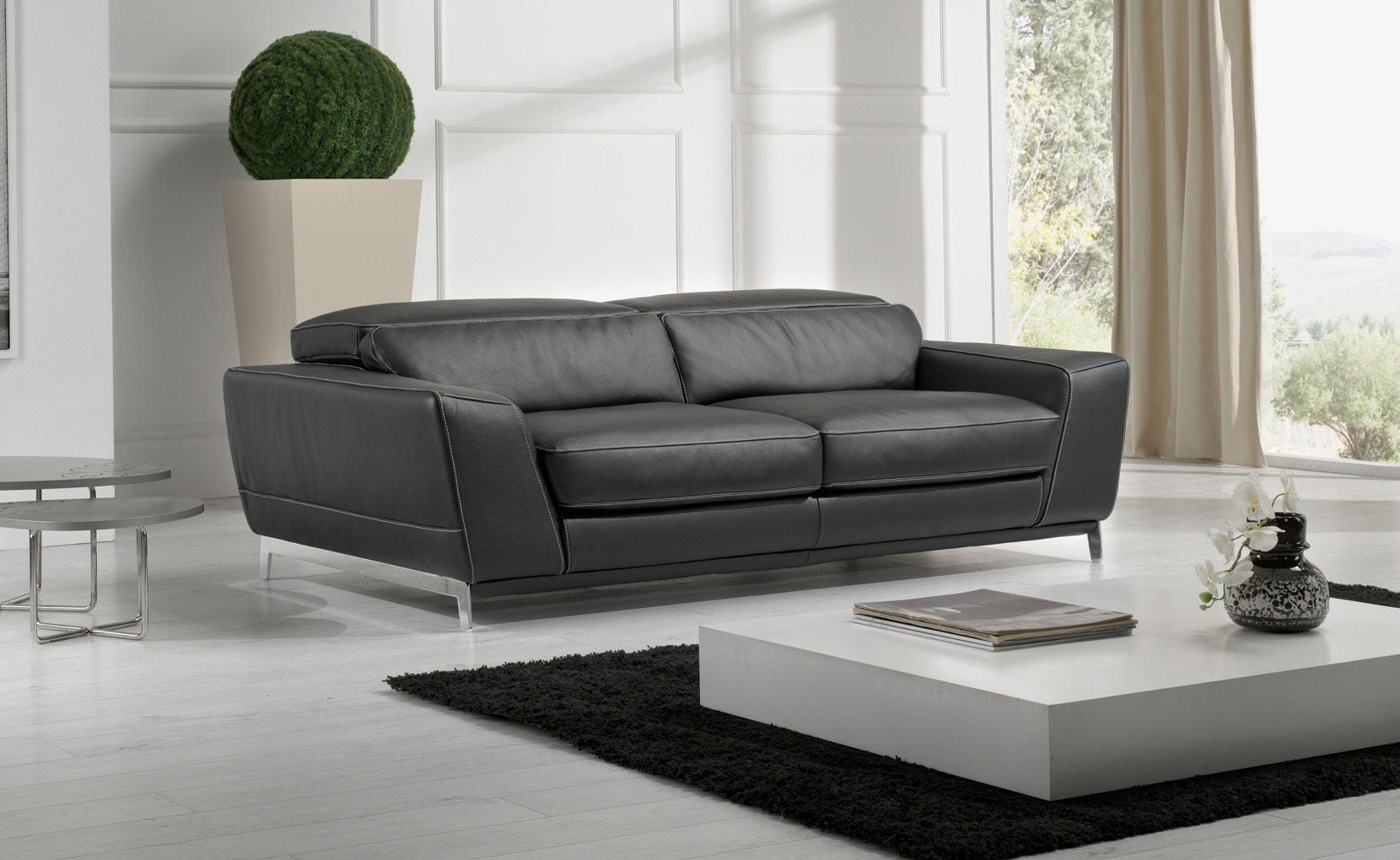 Boomer Leather Sofa